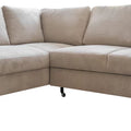 Sofa LEONIE L, lewa, beżowy sztruks