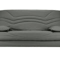 Sofa-łóżko clic clac do codziennego spania LES TENDANCES zdejmowany pokrowiec szara