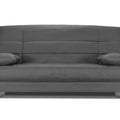 Sofa-łóżko clic clac do okazjonalnego spania LES TENDANCES zdejmowany pokrowiec szara